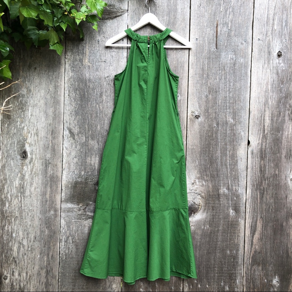 Mossimo green halter maxi dress w. pockets - Picture 4 of 8